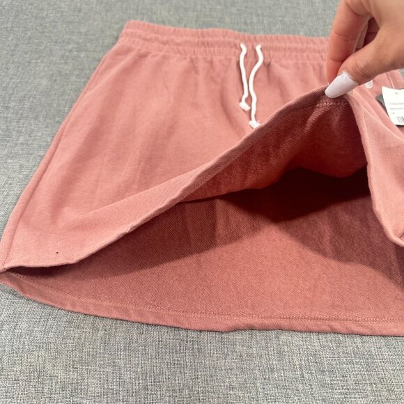 NEW! Grayson/ Threads Black Label Skirt Drawstring Medium Cotton Polyester Peach - Picture 7 of 10